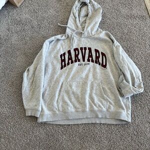 Gray Harvard Hoodie
